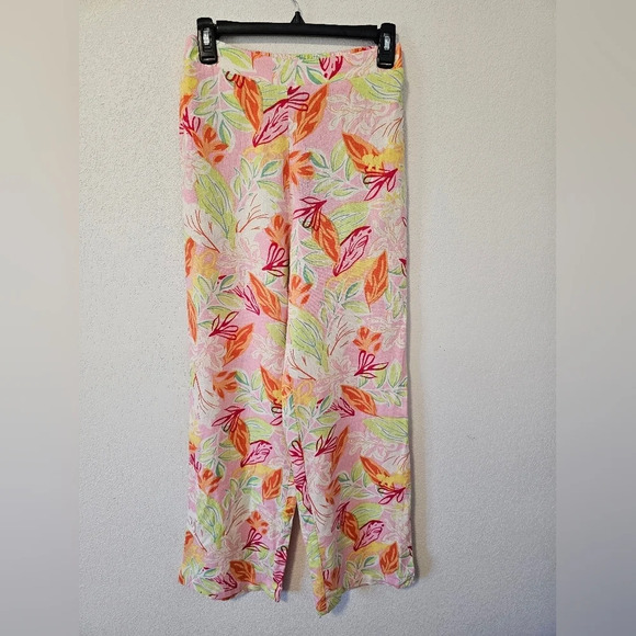 Sincerely Jules Linen Blend Tropical Pants Women's Size Small NWT - Picture 8 of 9